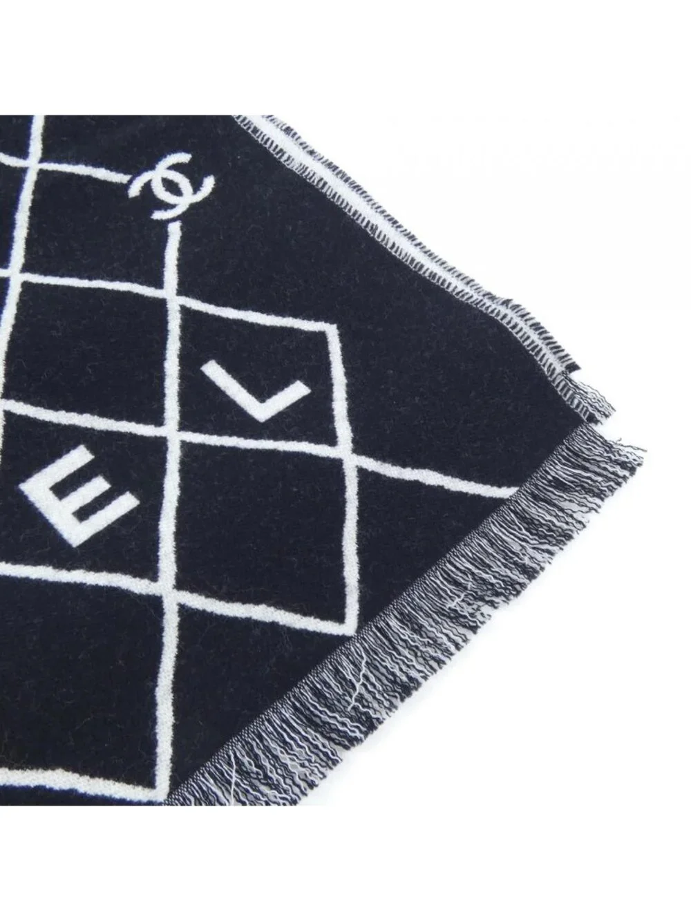 Chanel Stole Scarf Black